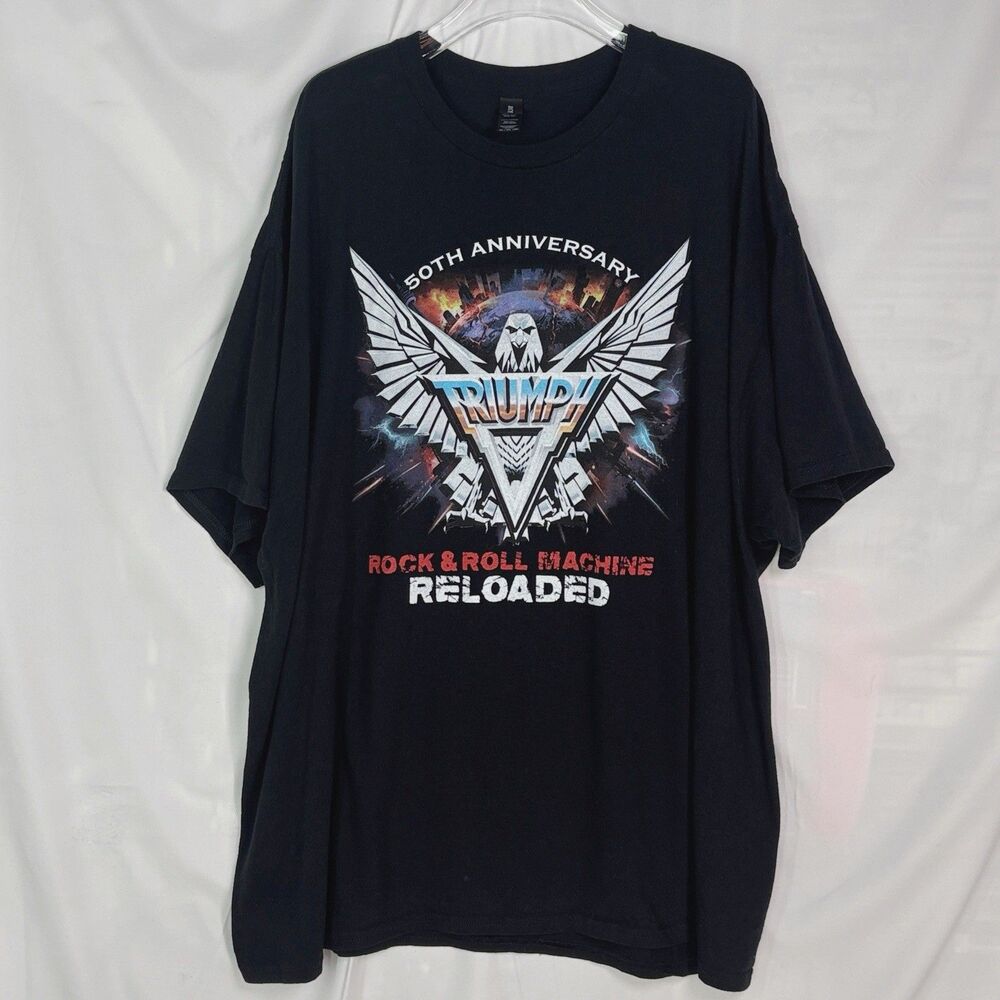 Triumph 50th Anniversary 2026 Tour T-Shirt Men's Size 3XL Black Front & Back